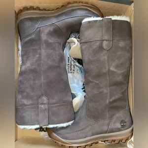 NWT Timberland Brown Mt. Hayes Waterproof Pull-On Boot